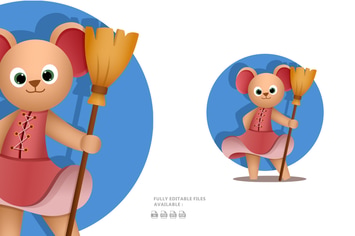 Mouse Cartoon Illustration