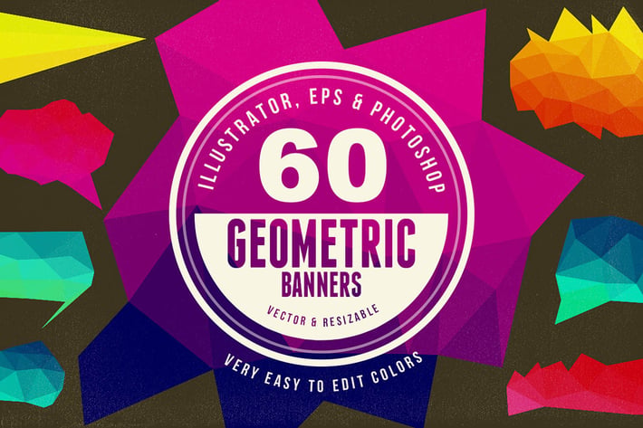 60 Geometric Banners
