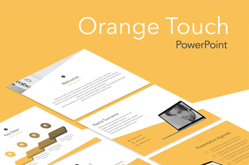 Orange Touch PowerPoint Template