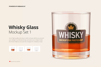 Whiskey Glass Mockup
