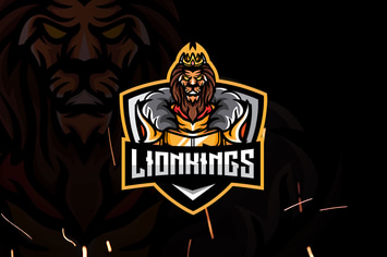 Lion King Esports - Mascot & Esport Logo