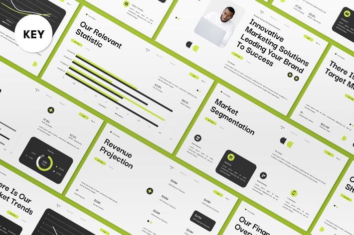 Black Modern Creative Pitch Deck Keynote