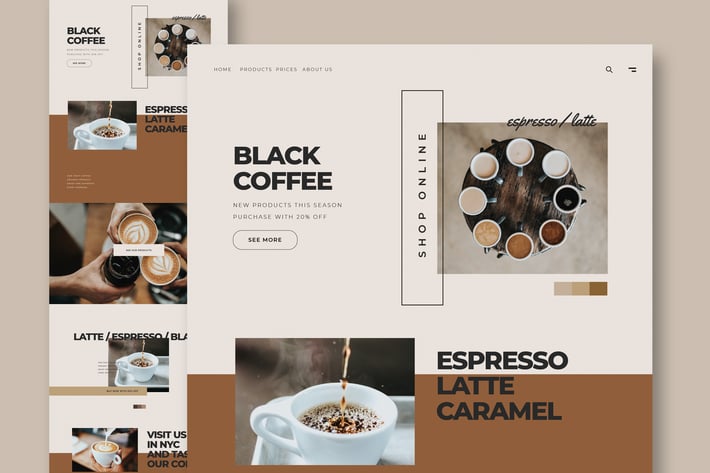 Coffee Shop & Restaurant - Website