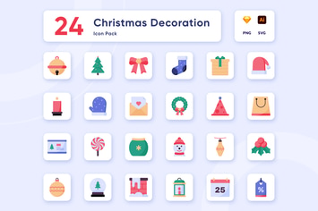 Christmas Decoration Icon Collection