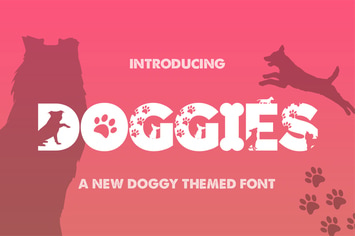 Doggies Silhouette Font
