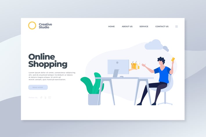 Online Shopping - Landing Page
