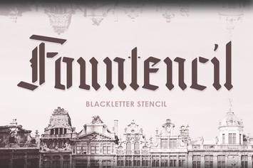 Fountencil - Blackletter Stencil