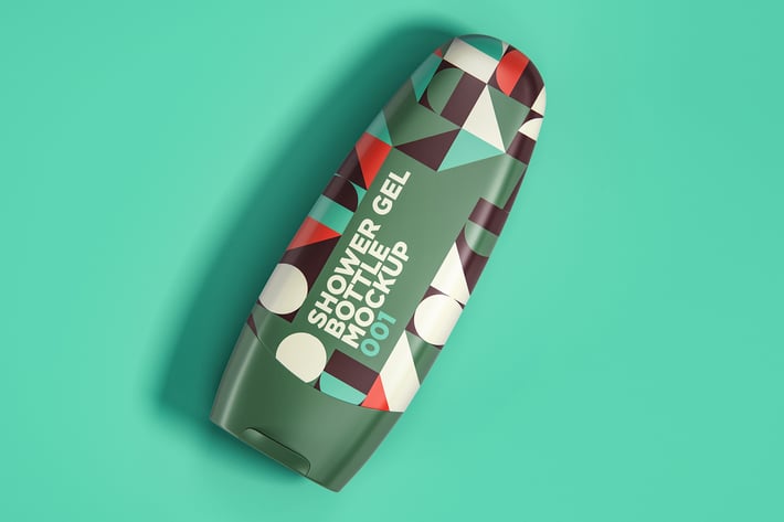 Shower Gel Bottle Mockup 001