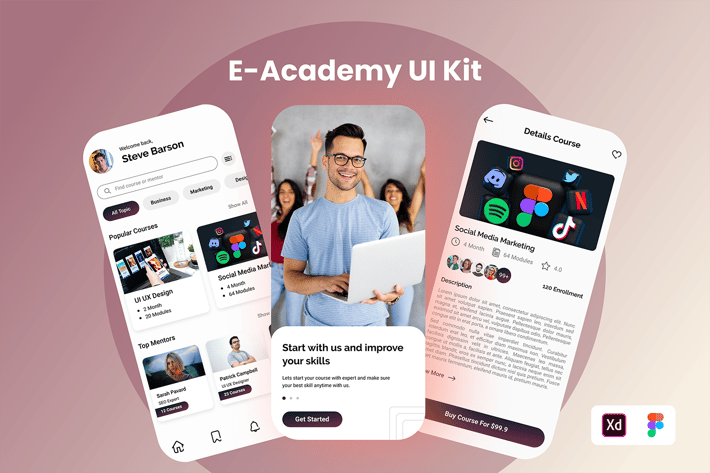 E-Academy Mobile UI