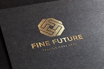 Fine Future Letter F Logo Template