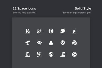 Space Icons - Solid Style
