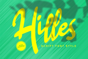 Hilles | Script Font Style