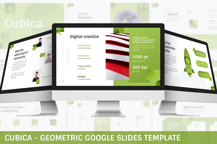 Cubica - Geometric Google Slides Template