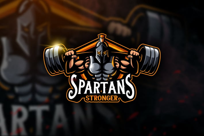 Spartans Stronger - Mascot & Esport Logo