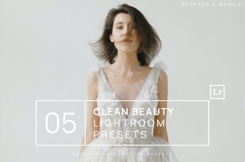 5 Clean Natural Beauty Lightroom Presets + Mobile