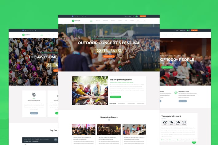Smartup - Event Management PSD template