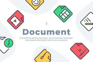 50 File and Document icon set