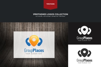 Group Places Logo Template