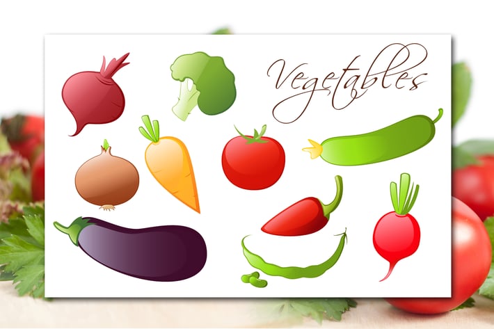 Vegetables Icons
