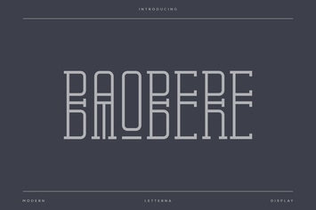 Baobere - Luxury Artdeco Font