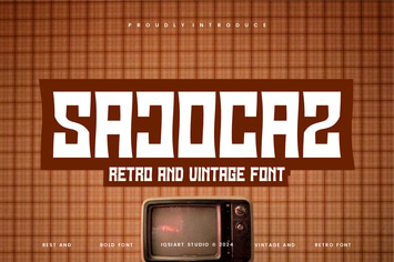 Sajocaz - Retro Font