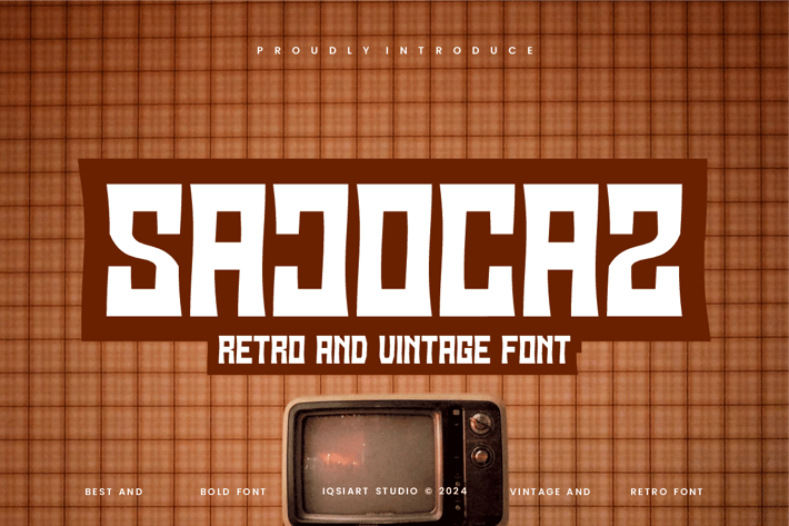 Sajocaz - Retro Font