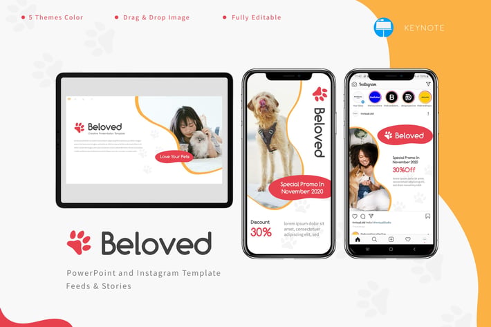 Bloved - Keynote & Instagram Template