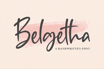 Belgetha a Handwritten Font