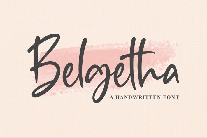 Belgetha a Handwritten Font
