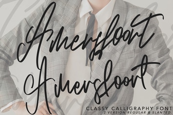 Amersfoort Calligraphy Font | 2 Version