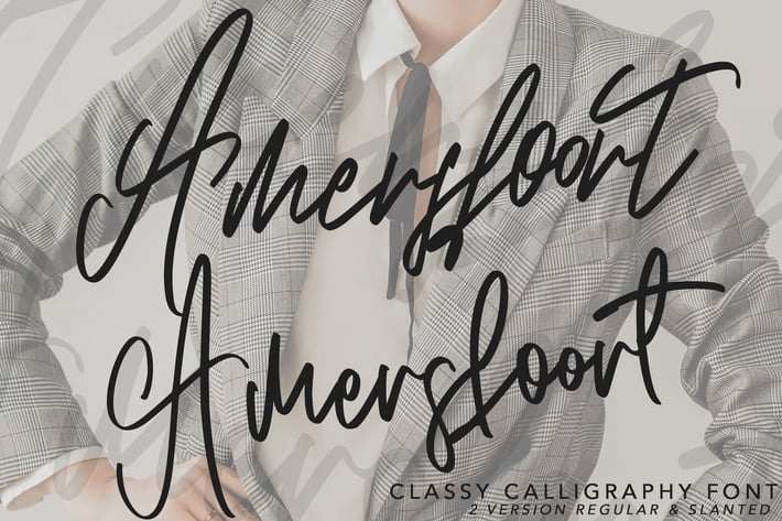 Amersfoort Calligraphy Font | 2 Version