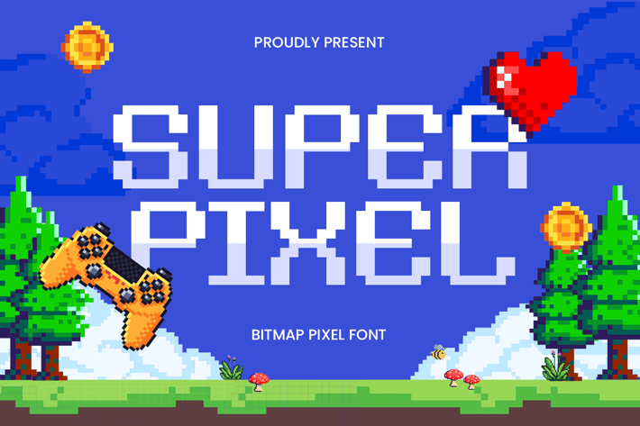 Super Pixel - Bitmap Pixel Font
