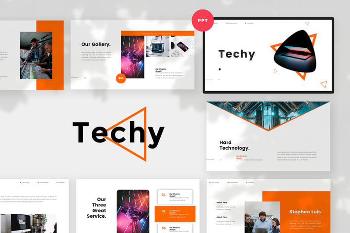 Simple Technology PowerPoint Template