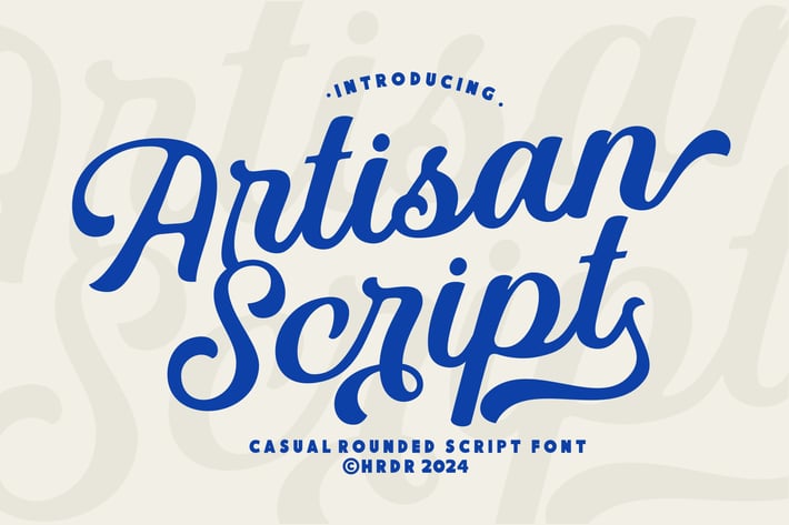 Artisan Script - Rounded Casual font