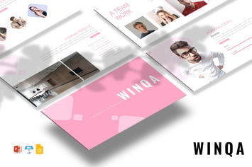 Winqa - Minimalist Template PPTX / GSlides / Key