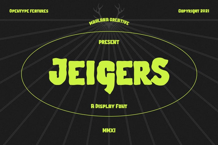 Jeigers Display Font