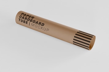 Paper Cardboard Tube Mockup