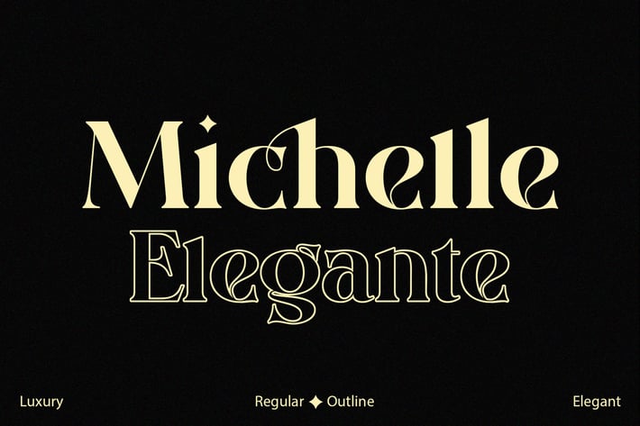 Michelle Elegante duo font