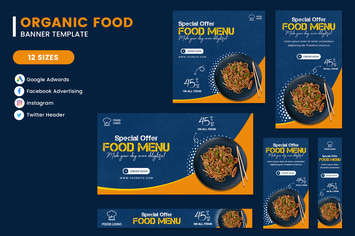 Food Menu Banner Template