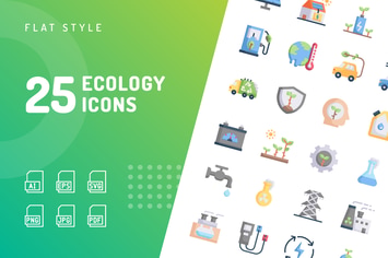 Ecology Flat Icons