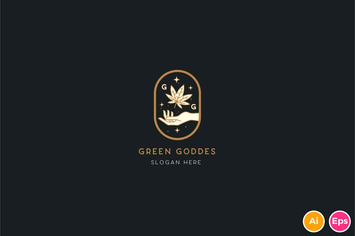 Green Goddess Logo Template
