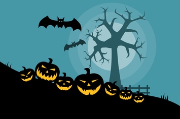 Halloween Scary Pumpkins - Illustration Background