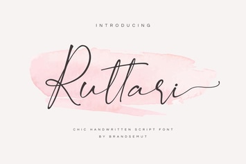 Ruttari - Chic Handwritten Font