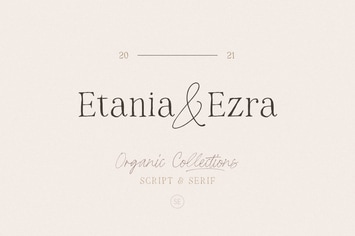 Etania & Ezra - Organic Font Duo