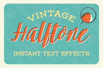 Vintage Halftone  - Instant Text Effects