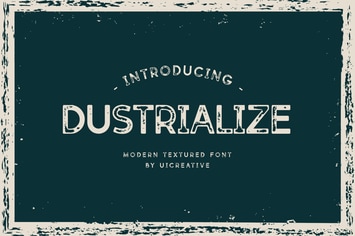 Dustrialize Modern Texture Font
