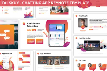Talkkuy - Chatting App Keynote Template