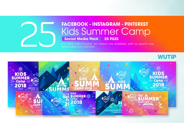 Kids Summer Camp-Social Media Pack