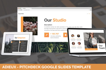 Adieux - Pitchdeck Google Slides Template