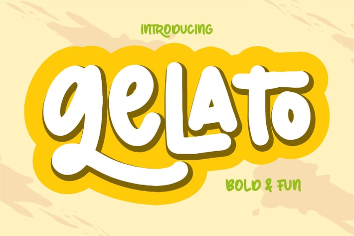 Gelato | Bold & Fun Font